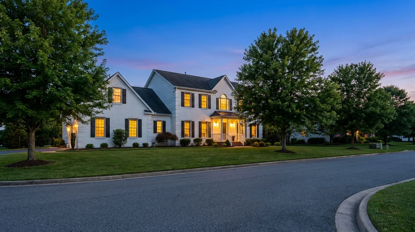 Passaic County & beyond, New Jersey at dusk